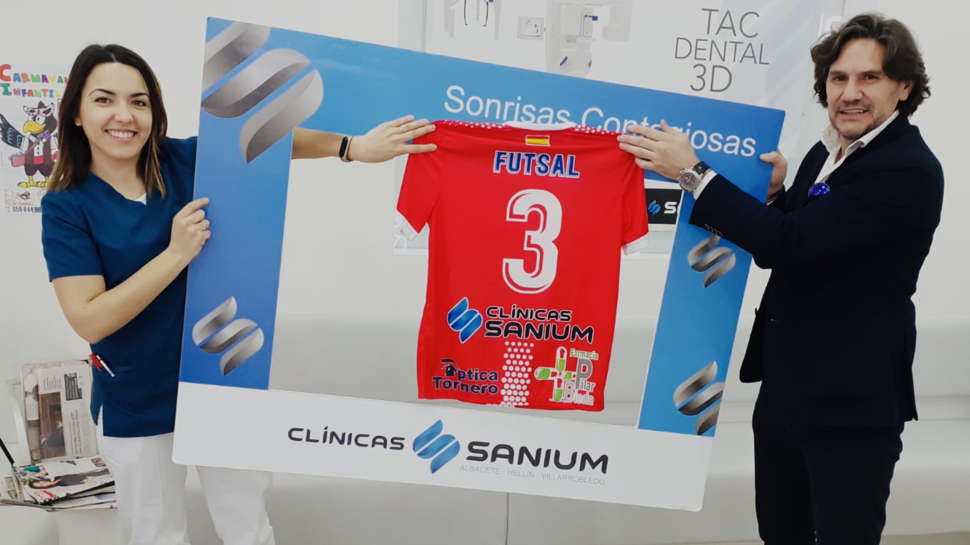 Patrocinio de Clínicas Sanium al Futsal Villarrobledo