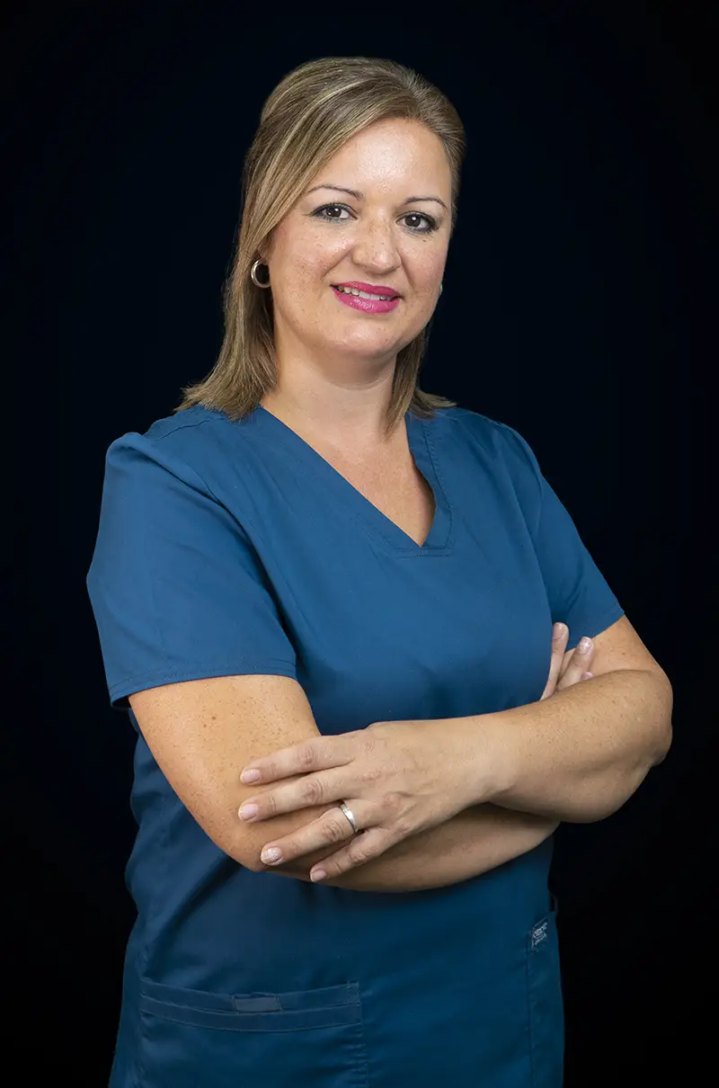 Verónica Cuenca, recepcionista en Clínicas Sanium Hellín